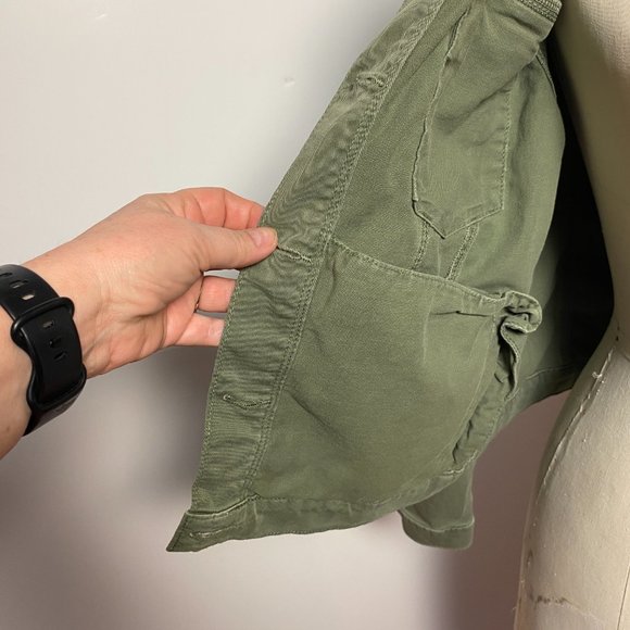 Mavi Kathy Denim Jacket Khaki Green - Picture 5 of 8